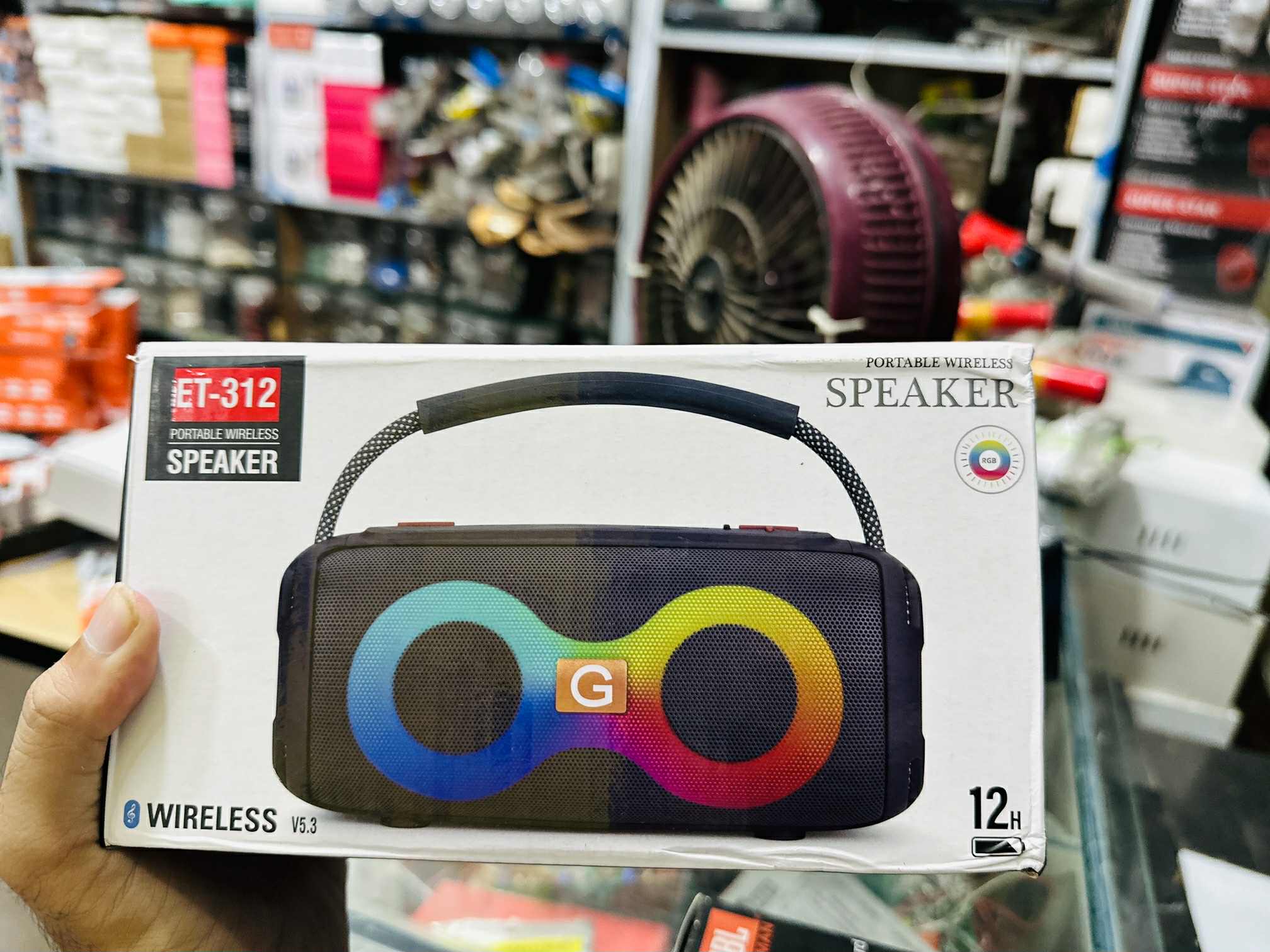 ET-312 Portable Wireless Speaker with RGB Light - Image 4