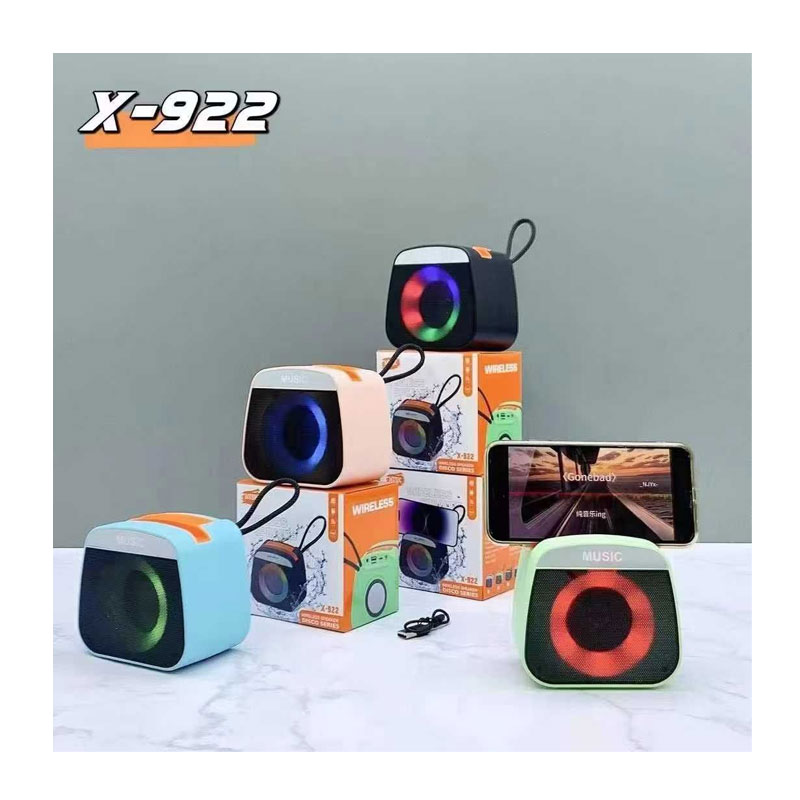 X-922 Bluetooth, USB, AUX, SD Card & FM Radio Supported Stylish RGB Lighting Disco Series Speaker - Image 3