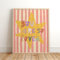 you are so loved nursery wall art