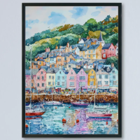 Dartmouth Watercolor Poster Wall Art