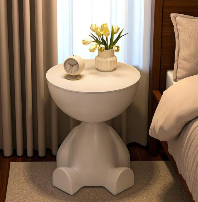 Modern round coffee table with storage - Image 6