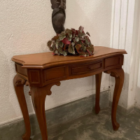 Vintage Burma Teak Console Table