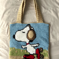 Roller Skating Snoopy Crochet Bag Pattern