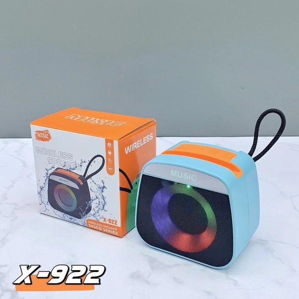 X-922 Bluetooth, USB, AUX, SD Card & FM Radio Supported Stylish RGB Lighting Disco Series Speaker - Image 4