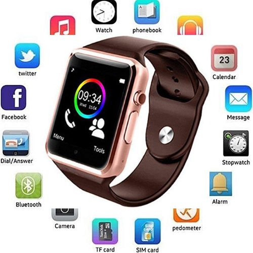 সিম মেমোরি সাপোর্টেট স্মার্ট ওয়াচ A1 সিম মেমোরি সাপোর্টার স্মার্ট ওয়াচে - Image 2