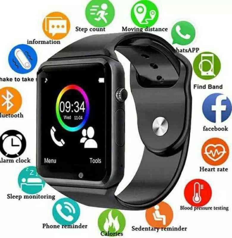 সিম মেমোরি সাপোর্টেট স্মার্ট ওয়াচ A1 সিম মেমোরি সাপোর্টার স্মার্ট ওয়াচে - Image 3