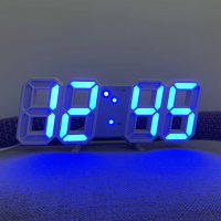3D LED Digital Wall Clock – Modern Time Display with Alarm & Night Light.
