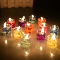 Jelly Candles 6 Pieces Assorted Colors