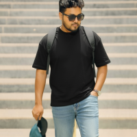 Premium Solid Colour Drop Shoulder Tshirt - 50% Off