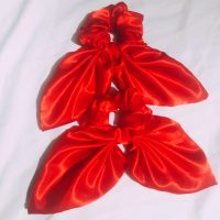 Handmade Satin Hair Band – Red Charm